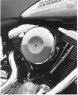 Harley-davidson (nostalgique) Bar & Shield Chrome Air Cleaner Cover 8 Nouveau