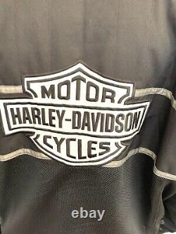 Homme Harley Davidson Mesh Veste D'équitation Reflective Bar & Shield Gris XXXL 3x