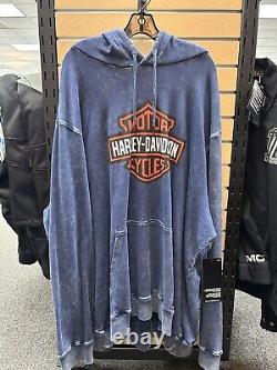 Hoodie Bleu Westcoast Bar & Shield pour Hommes Harley-Davidson 96022-23VM