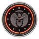 Horloge Néon Harley-davidson Open Bar & Shield Eagle 15 Pouces Avec Néon Rouge