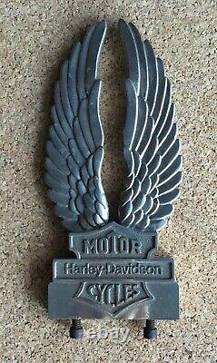 Insert de sissy bar Vintage Harley Davidson Eagle Wings Bar & Shield