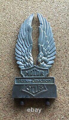 Insert de sissy bar Vintage Harley Davidson Eagle Wings Bar & Shield