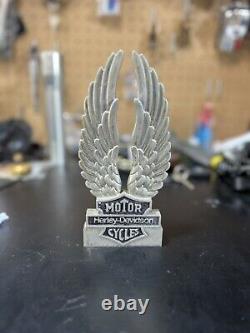 Insertion de Sissy Bar Harley Davidson Ailes d'Aigle & Bouclier Shovel head Panhead AMF