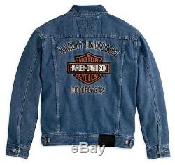 Jeans Jacke Harley-davidson Bar & Shield Denim Herren Blau Gr. XXL
