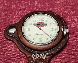 MONTRE DE POCHE HARLEY-DAVIDSON 99621-94V MOUVEMENT SUISSE BAR & SHIELD Nouveau