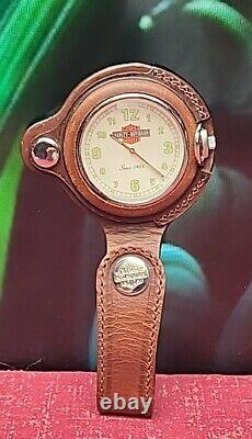 MONTRE DE POCHE HARLEY-DAVIDSON 99621-94V MOUVEMENT SUISSE BAR & SHIELD Nouveau