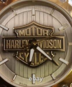 Mens Harley Davidson Bar & Shield Watch Par Bulova One Only Left New, Box/booklet