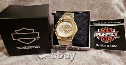 Mens Harley Davidson Bar & Shield Watch Par Bulova One Only Left New, Box/booklet