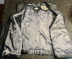 NWT Gilet en Cuir Harley Davidson Homme avec Aile HONOR et Écu Taille 2XL