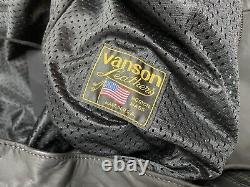 NWT Vanson X Harley Davidson Bar & Shield Pantalon en cuir pour moto USA 36