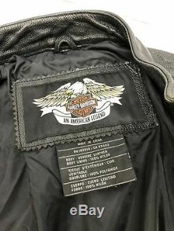 New Bar Harley Davidson Féminin Et Le Bouclier D'équitation En Cuir Veste Taille Moyenne De