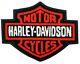 New Vtg Harley-davidson Patch Chenille Bar & Shield Logo Emblem 10.75 Xl Hog