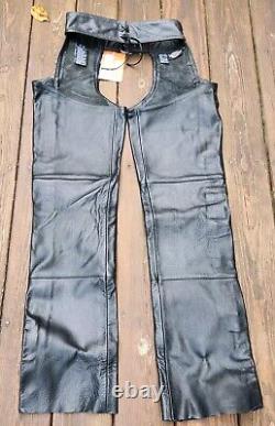 Nouveau Harley Davidson Bar Shield Stock Cuir Chaps Équipement de Moto HD NWT 98090-VM