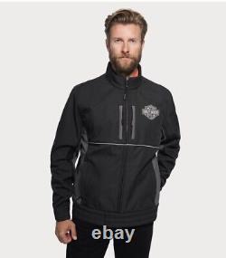 Nouveau blouson softshell tissé Harley Davidson Bar & Shield pour hommes XL noir 98405-22VM