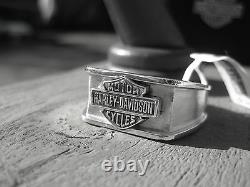 Nwt Hommes Harley-davidson Silver Ring Taille 15 Jewelry Bar & Shield Signet