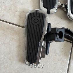OEM 95-22 Harley Softail, Touring Repose-pieds de plancher Crested Bar & Shield