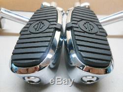 Oem Harley Crested Bar & Shield Grand 4 Repose-pieds Réglables À Repliage Mounts