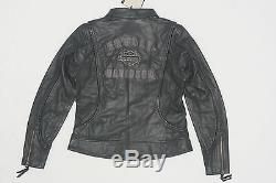 Patrimoine Tressé Bar Harley Davidson Women & Shield Veste En Cuir 98064-13vw M
