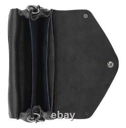 Pochette en cuir à rabat Crossbody Bar & Shield pour femmes Harley-Davidson noire