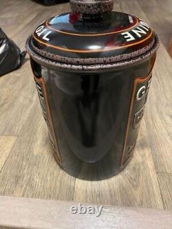 Pot à biscuits en forme de bidon d'huile Harley Davidson avec logo en céramique sculpté Bar & Shield