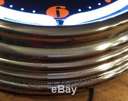 Rare Harley Davidson Horloge Murale D'eagle Bar & Shield Neon Light Modèle Spr-89 Travaux