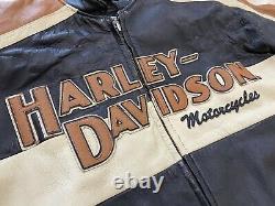 Rare Harley Davidson Leather Bar & Shield Prestige Special Edition Veste XL