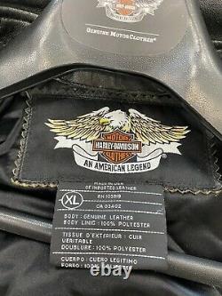 Rare Harley Davidson Leather Bar & Shield Prestige Special Edition Veste XL
