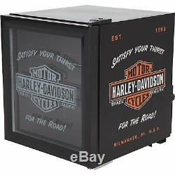 Réfrigérateur Mini Refroidisseur De Sodas Nostalgic Bar & Shield De Harley-davidson - Noir