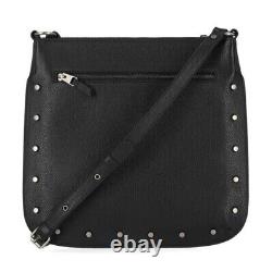 Sac bandoulière Harley Davidson pour femmes avec clous plats et logo Bar & Shield en noir MHW044/08