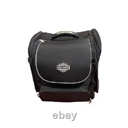 Sac de bagages de tourisme zippé Harley-Davidson Bar & Shield en nylon noir