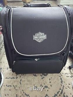 Sac de bagages de tourisme zippé Harley-Davidson Bar & Shield en nylon noir