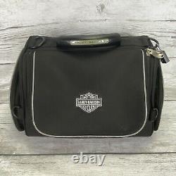 Sac de voyage zippé en nylon noir Harley-Davidson Bar & Shield avec accessoires supplémentaires