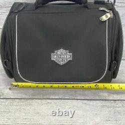 Sac de voyage zippé en nylon noir Harley-Davidson Bar & Shield avec accessoires supplémentaires