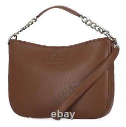 Sac hobo en cuir avec chaîne et logo Bar & Shield pour femmes Harley-Davidson Cognac