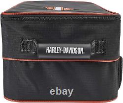 Sac organisateur pour coffre et garage avec logo Bar & Shield de Harley-Davidson en noir/rouille.