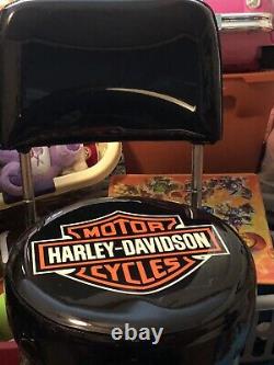 Set De 6 Vieux Harley-davidson Bar & Shield Swivel Bar Tabourets Avec Dossier Ht