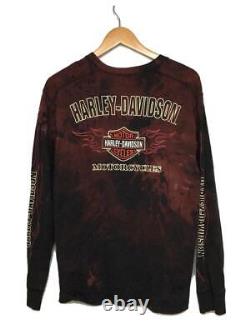 T-shirt à manches longues HARLEY DAVIDSON Bar&Shield Flames 99042-09VM en coton