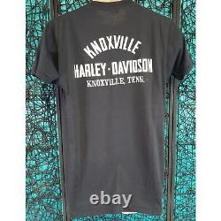 T-shirt pour homme VTG Harley Davidson Classic Eagle Bar & Shield des années 1970 en noir, taille L