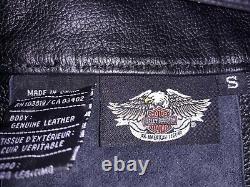 Taille small pour femmes en cuir avec logo bar and shield de Harley Davidson