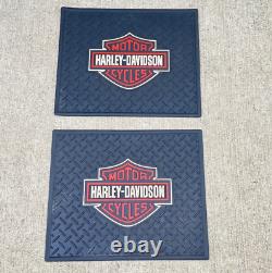 Tapis de sol pour voiture Harley Davidson Bar & Shield 1 paire Taille 14x16