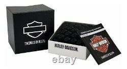 Tout Nouveau Bulova Homme Harley-davidson Bar & Shield Wrist Silver Watch 76a019