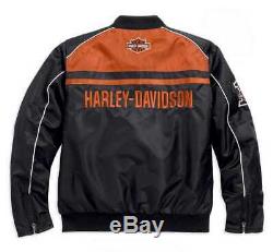 Vente! Harley-davidson Casual Jacket Men, Moto Tour Bar & Shield, Noir 985
