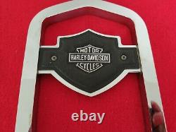 Véritable 82-03 Harley Fxr Bar & Shield Backrest Upright Sportster Dyna Sissy