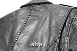 Veste Harley Davidson femme M en cuir noir avec doublure, poches, chaude, zip, légendaire