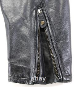 Veste Harley Davidson femme M en cuir noir avec doublure, poches, chaude, zip, légendaire