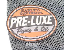 Veste Harley Davidson pour homme 2XL en maille noire, gris et orange, avec écusson Stock Bar Shield Pre-Luxe.