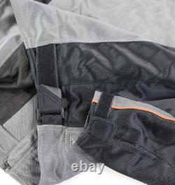 Veste Harley Davidson pour homme M gris noir en maille avec logo bar shield réfléchissant pour la conduite