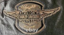 Veste de conduite en cuir Harley-Davidson pour homme Trostel Bar & Shield XL 98053-19VM