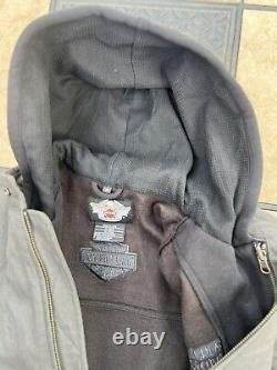 Veste de moto 3 en 1 Vintage Harley Davidson pour homme taille M avec bar & shield