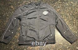 Veste de moto Harley Davidson pour homme 2 en 1 Bar & Shield/Polyester avec protection (M)